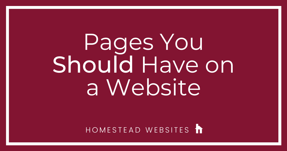 Pages You Should Have on a Website