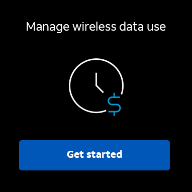 Manage wireless data use.  Learn more