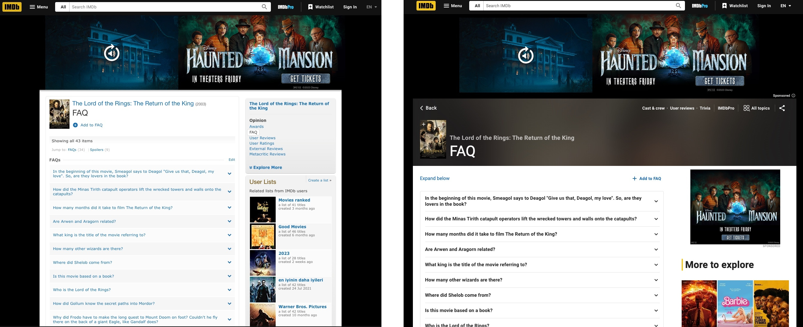 IMDb Name Page Redesign