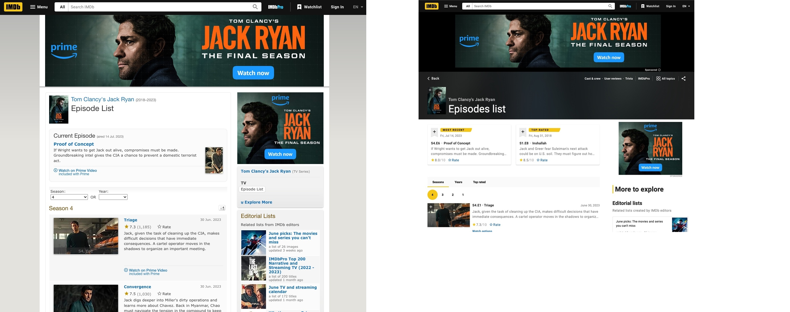 IMDb Name Page Redesign